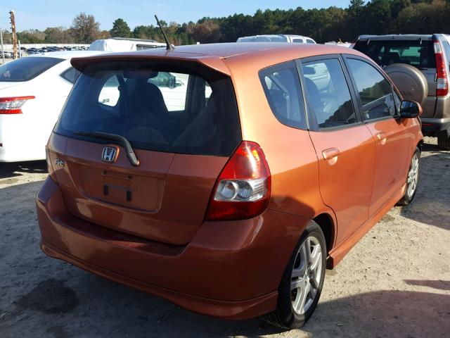 JHMGD38607S043845 - 2007 HONDA FIT S 橙色 照片 4