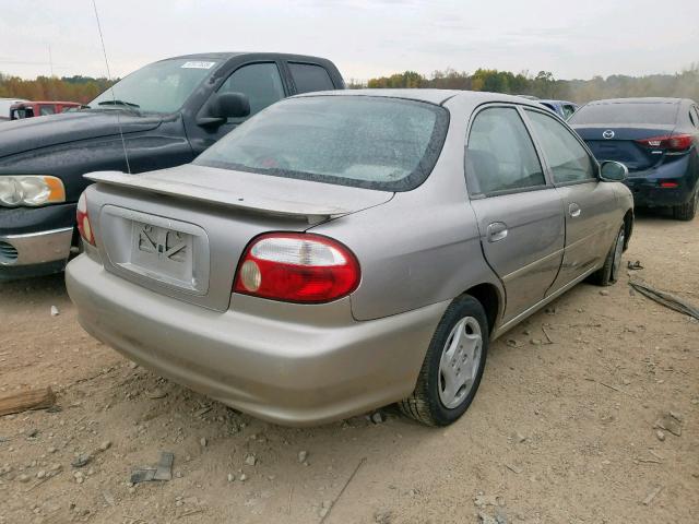 KNAFB1216X5777051 - 1999 KIA SEPHIA BAS SILVER photo 4