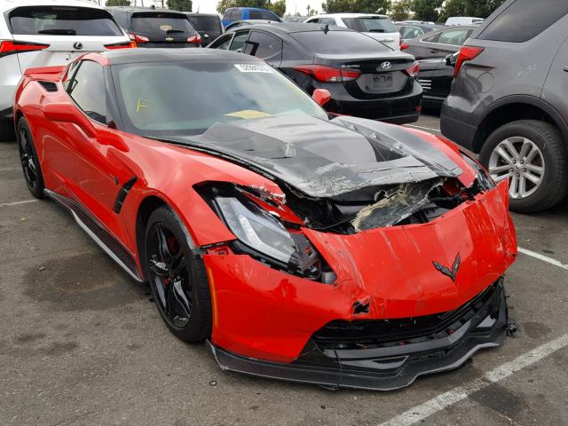 1G1YD2D79G5107919 - 2016 CHEVROLET CORVETTE S RED photo 1