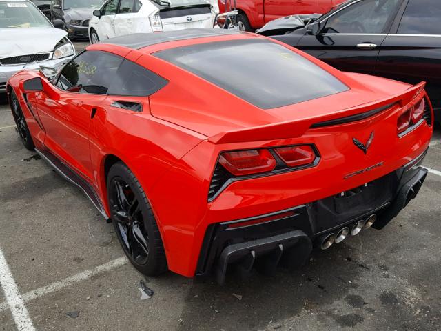 1G1YD2D79G5107919 - 2016 CHEVROLET CORVETTE S RED photo 3