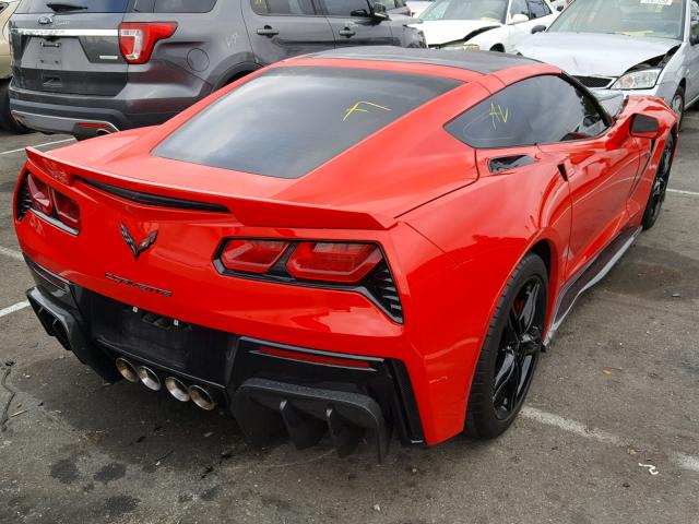 1G1YD2D79G5107919 - 2016 CHEVROLET CORVETTE S RED photo 4