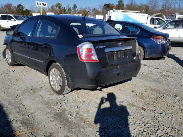 3N1AB6AP8CL646216 - 2012 NISSAN SENTRA 2.0 BLACK photo 3