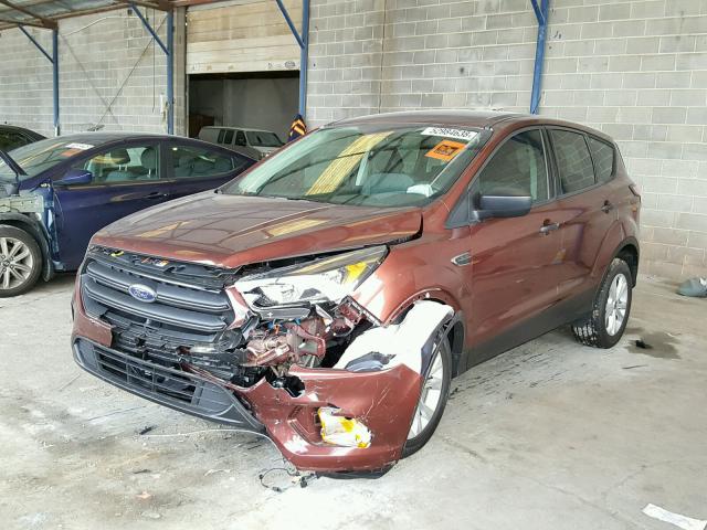 1FMCU0F78JUB50305 - 2018 FORD ESCAPE S BROWN photo 2