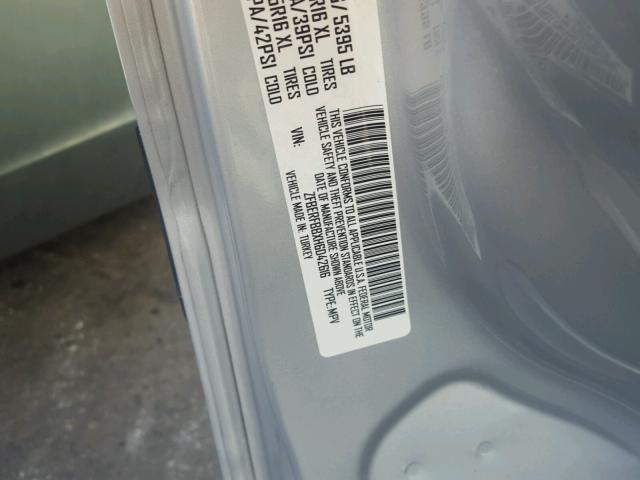 ZFBERFBBXH6D42616 - 2017 RAM PROMASTER 银色 照片 10