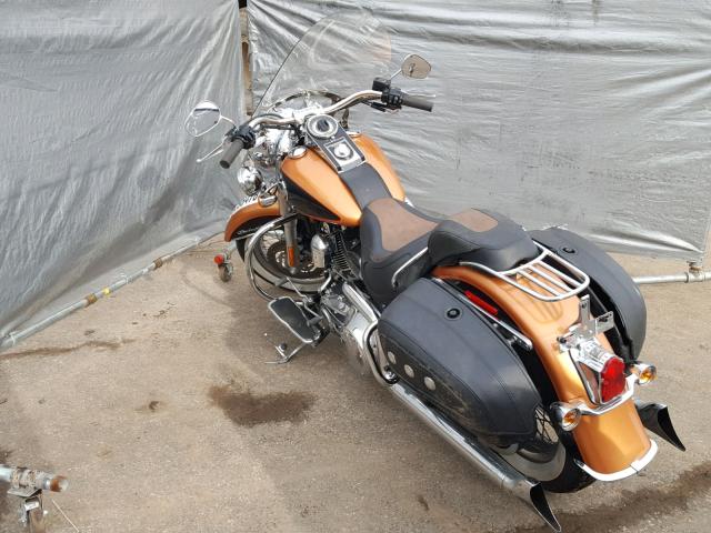 1HD1JD5428Y041147 - 2008 HARLEY-DAVIDSON FLSTN 105T ORANGE photo 3