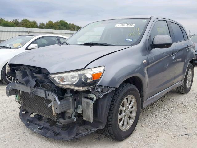 JA4AP3AU1BZ014453 - 2011 MITSUBISHI OUTLANDER GRAY photo 2