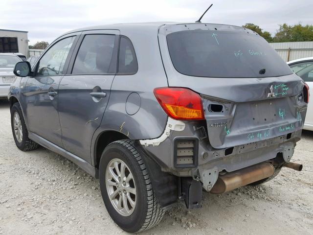 JA4AP3AU1BZ014453 - 2011 MITSUBISHI OUTLANDER GRAY photo 3