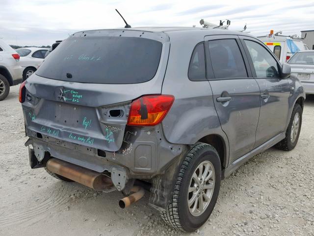 JA4AP3AU1BZ014453 - 2011 MITSUBISHI OUTLANDER GRAY photo 4