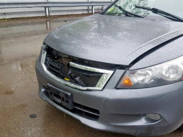 1HGCP36828A060800 - 2008 HONDA ACCORD EXL GRAY photo 9