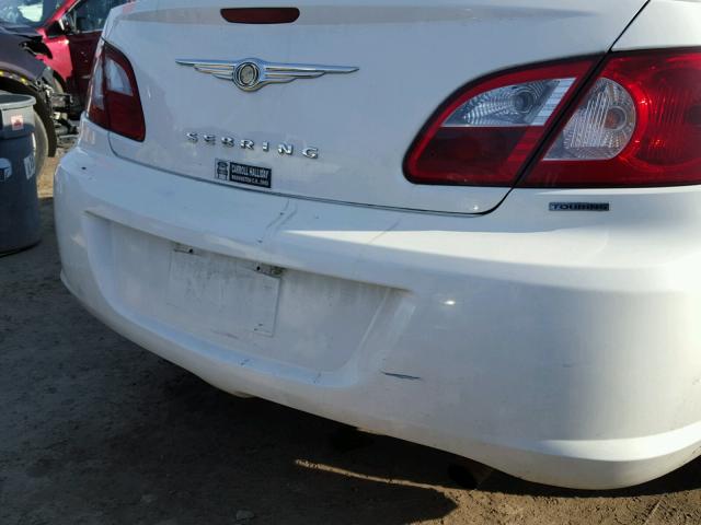 1C3LC56K07N562203 - 2007 CHRYSLER SEBRING TO WHITE photo 9