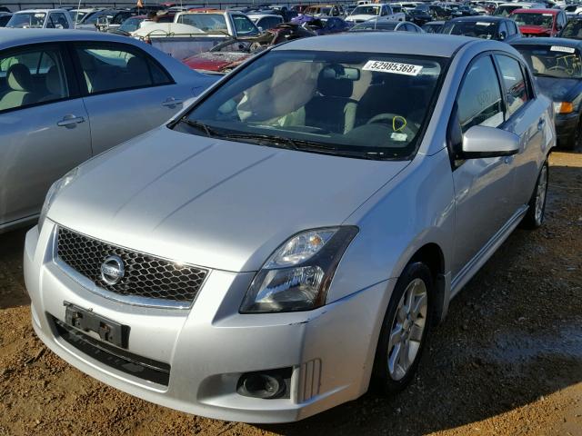 3N1AB6AP2CL610523 - 2012 NISSAN SENTRA 2.0 SILVER photo 2