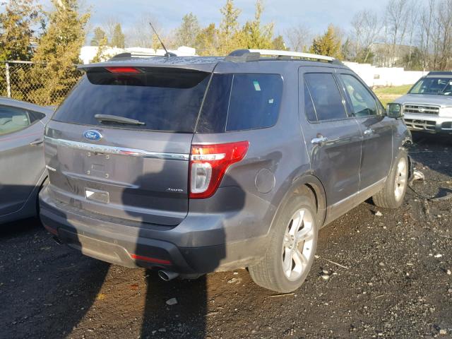 1FMHK8F84BGA85939 - 2011 FORD EXPLORER L GRAY photo 4