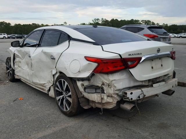 1N4AA6AP8HC377014 - 2017 NISSAN MAXIMA 3.5 WHITE photo 3