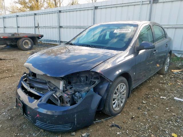 1G1AT58H797125268 - 2009 CHEVROLET COBALT LT GRAY photo 2