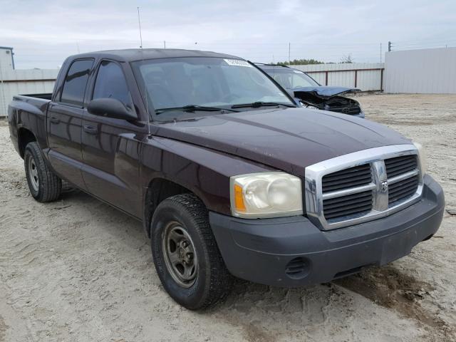 1D7HE28K85S337295 - 2005 DODGE DAKOTA QUA MAROON photo 1