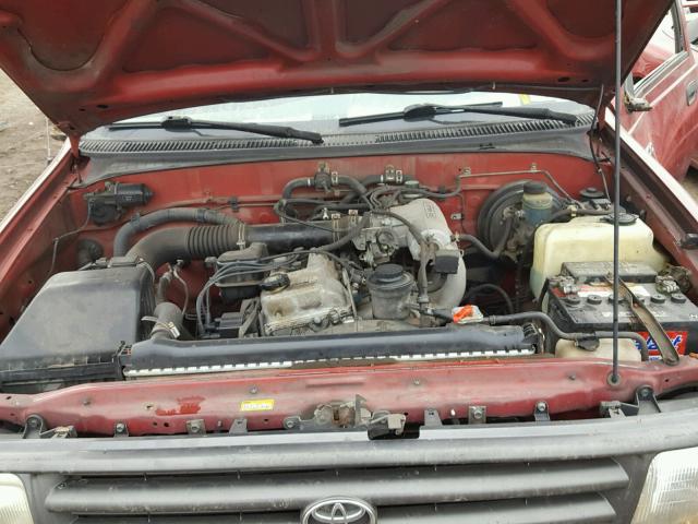 JT4JM11D1T0013618 - 1996 TOYOTA T100 RED photo 7