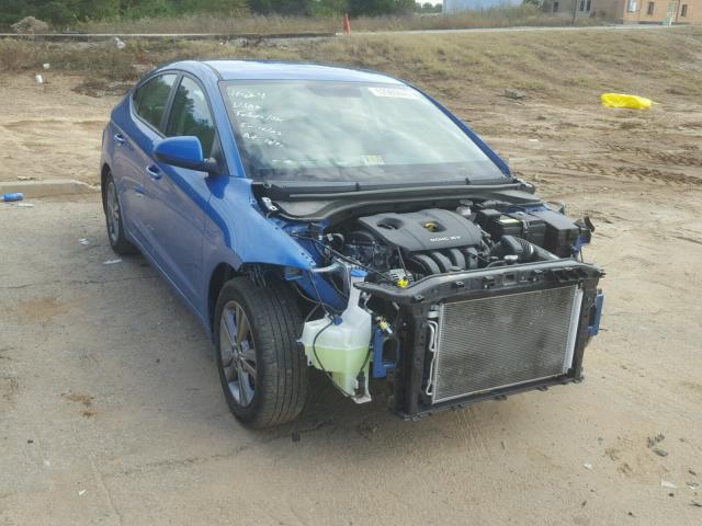 5NPD84LF6HH024528 - 2017 HYUNDAI ELANTRA BLUE photo 1