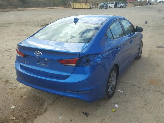 5NPD84LF6HH024528 - 2017 HYUNDAI ELANTRA BLUE photo 4