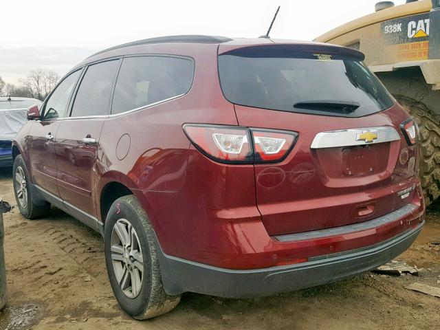 1GNKRHKD3FJ103548 - 2015 CHEVROLET TRAVERSE L BURGUNDY photo 3