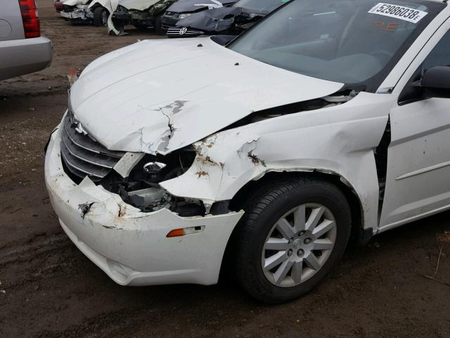 1C3LC46K68N186554 - 2008 CHRYSLER SEBRING LX WHITE photo 9