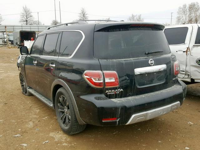 JN8AY2NE7J9732107 - 2018 NISSAN ARMADA PLA BLACK photo 3