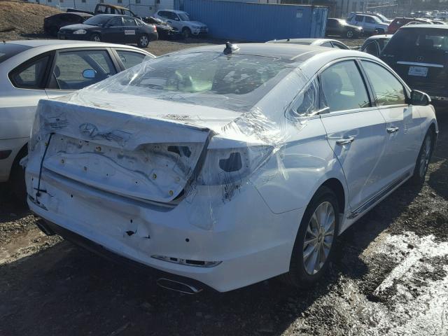 5NPE34AF3FH084480 - 2015 HYUNDAI SONATA SPO WHITE photo 4