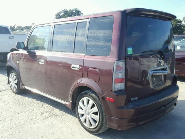 JTLKT324354022368 - 2005 TOYOTA SCION XB Марун фото 3