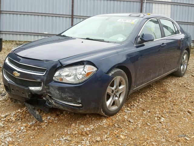 1G1ZH57B39F108474 - 2009 CHEVROLET MALIBU 1LT BLUE photo 2
