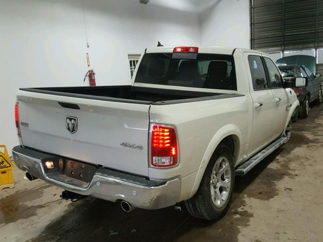 1C6RR7NT4JS236611 - 2018 RAM 1500 LARAM WHITE photo 4