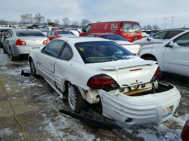 1G2NG12E7YM830189 - 2000 PONTIAC GRAND AM S WHITE photo 3