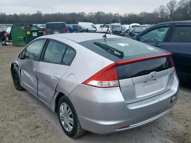 JHMZE2H53BS002948 - 2011 HONDA INSIGHT LX SILVER photo 3