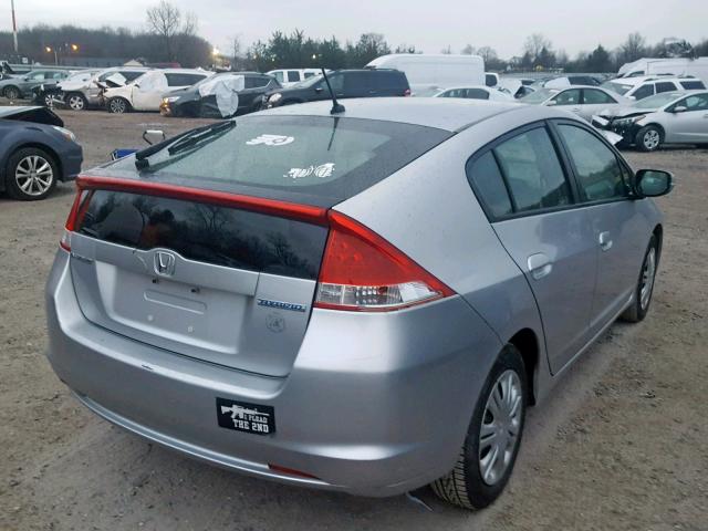 JHMZE2H53BS002948 - 2011 HONDA INSIGHT LX SILVER photo 4