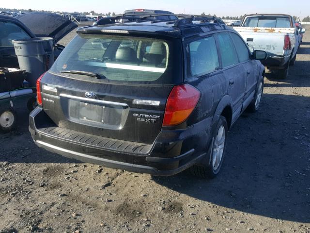 4S4BP67C754328065 - 2005 SUBARU LEGACY OUT BLACK photo 4