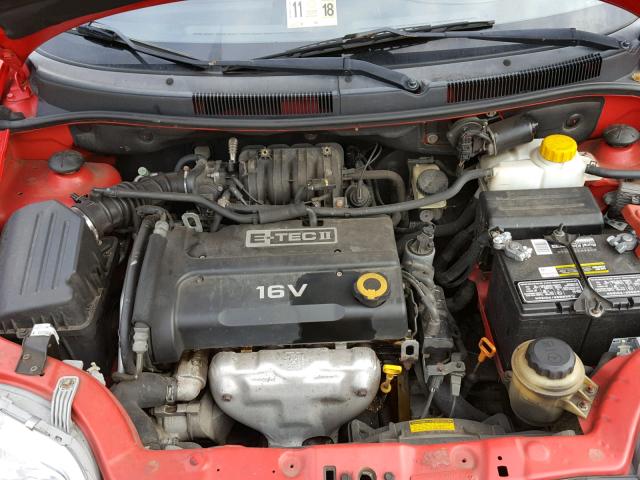 KL1TD66668B233288 - 2008 CHEVROLET AVEO BASE Qırmızı foto 7