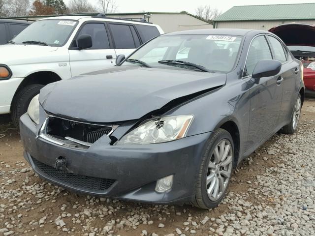 JTHCK262065006628 - 2006 LEXUS IS 250 GRAY photo 2