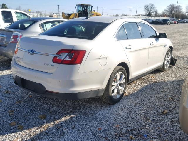 1FAHP2HW9BG180517 - 2011 FORD TAURUS SEL WHITE photo 4