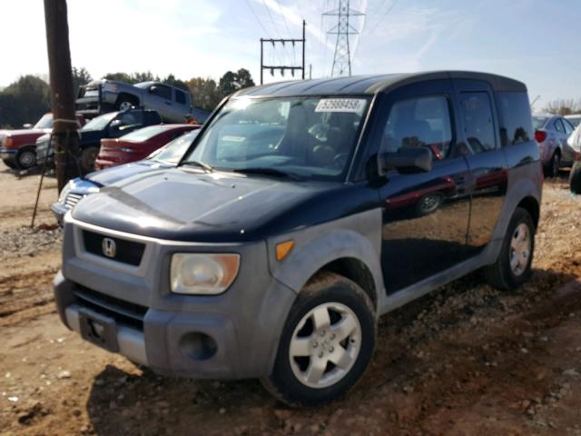 5J6YH185X3L015717 - 2003 HONDA ELEMENT EX BLACK photo 2