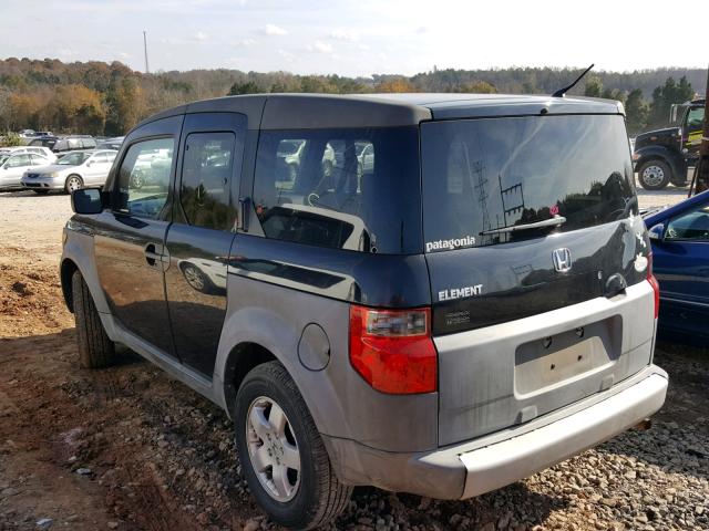 5J6YH185X3L015717 - 2003 HONDA ELEMENT EX BLACK photo 3