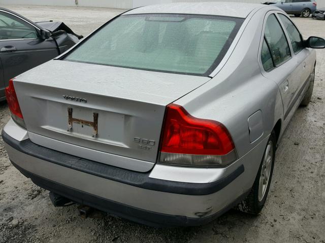 YV1RS58D212007408 - 2001 VOLVO S60 2.4T SILVER photo 4