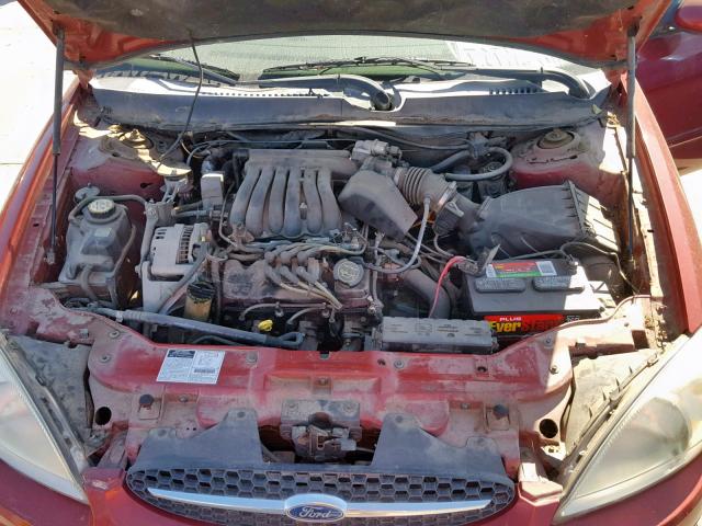 1FAFP55UX2G267905 - 2002 FORD TAURUS SES RED photo 7