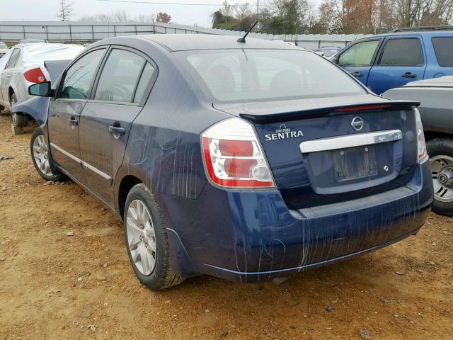 3N1AB6AP7CL729653 - 2012 NISSAN SENTRA 2.0 BLUE photo 3