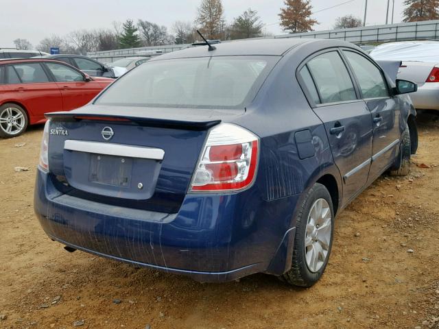 3N1AB6AP7CL729653 - 2012 NISSAN SENTRA 2.0 BLUE photo 4