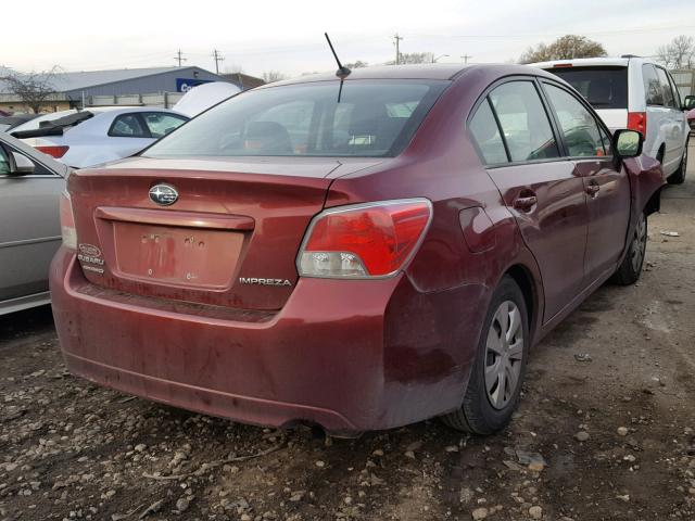 JF1GJAA62CH024140 - 2012 SUBARU IMPREZA BA BURGUNDY photo 4