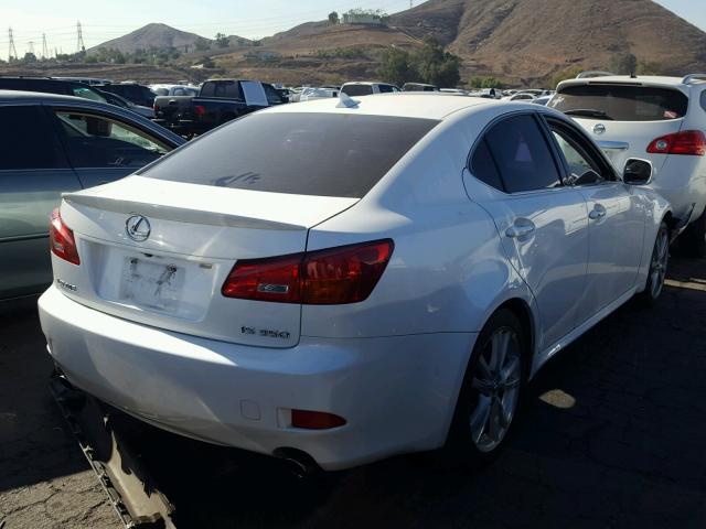 JTHBE262872011209 - 2007 LEXUS IS 350 WHITE photo 4