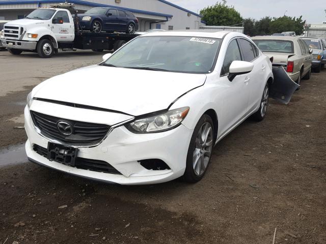 JM1GJ1V56G1440735 - 2016 MAZDA 6 TOURING WHITE photo 2