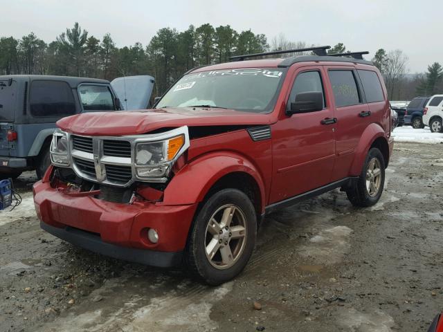 1D8GU28K37W656254 - 2007 DODGE NITRO SXT RED photo 2