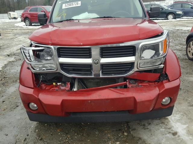 1D8GU28K37W656254 - 2007 DODGE NITRO SXT RED photo 7