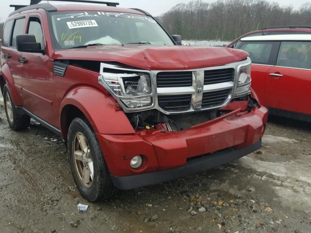 1D8GU28K37W656254 - 2007 DODGE NITRO SXT RED photo 9