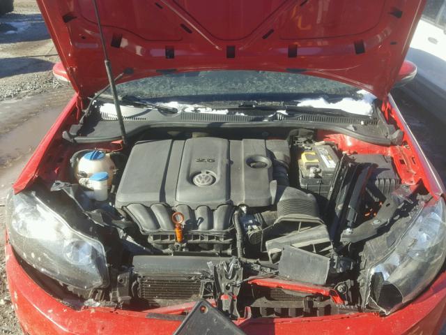 WVWDB7AJ5AW218882 - 2010 VOLKSWAGEN GOLF 红色 照片 7