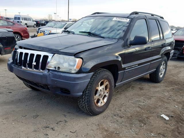 1J4GW48S33C520796 - 2003 JEEP GRAND CHER BLACK photo 2